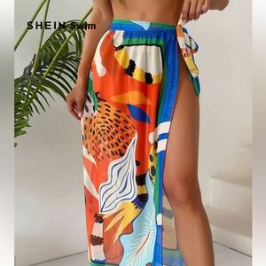 🟡5/$25 DEAL! Colorful Abstract Swim Cover-Up